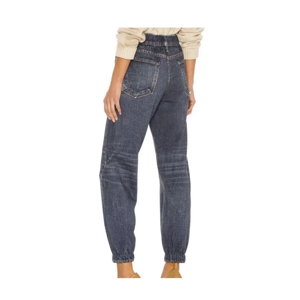 Rag & Bone Joggers XXS Miramar‎ Printed Faux Jeans Pull On Medium Wash #D6-5